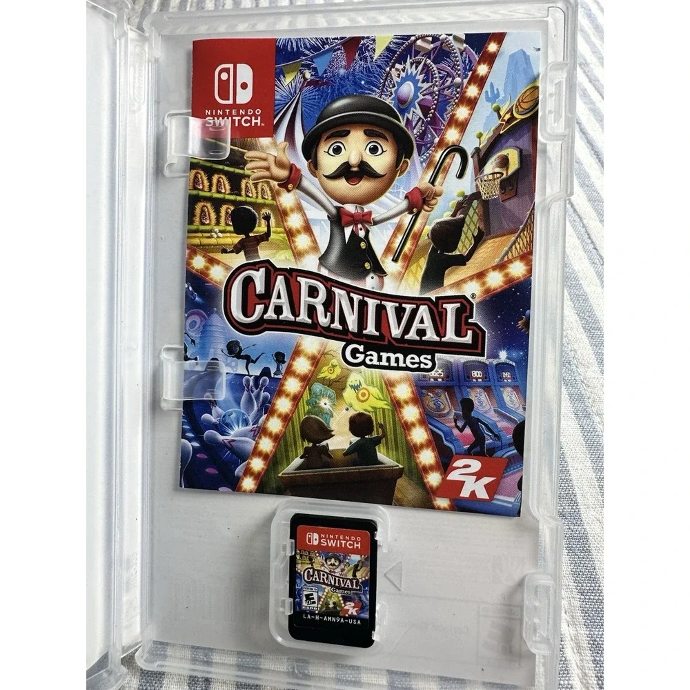Carnival Games Nintendo Switch Game Complete Case Tested &‎ Working